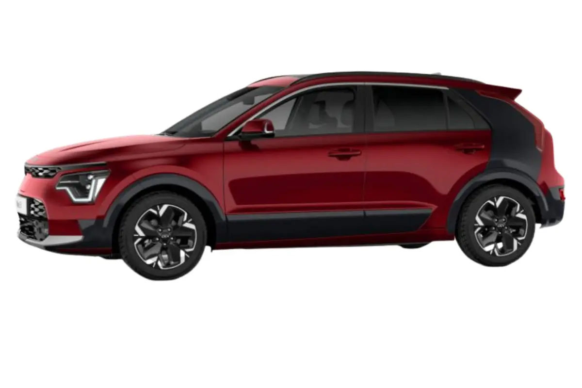2024 Kia Niro Hybride Runway Red - Aurora Black Pearl Kleur