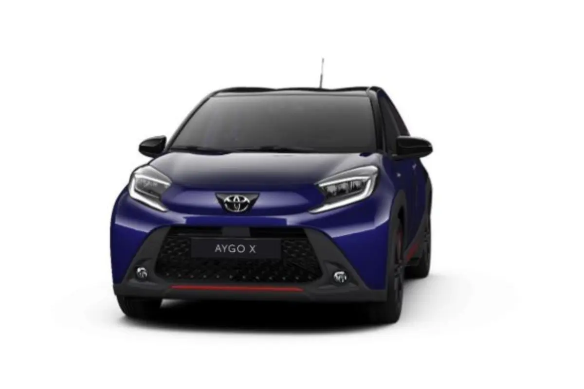 2024 Toyota Aygo X Juniper Blue metallic-zwart dak