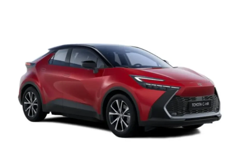 Toyota C-HR Hybride Emotional Red metallic-Solid Black Kleur