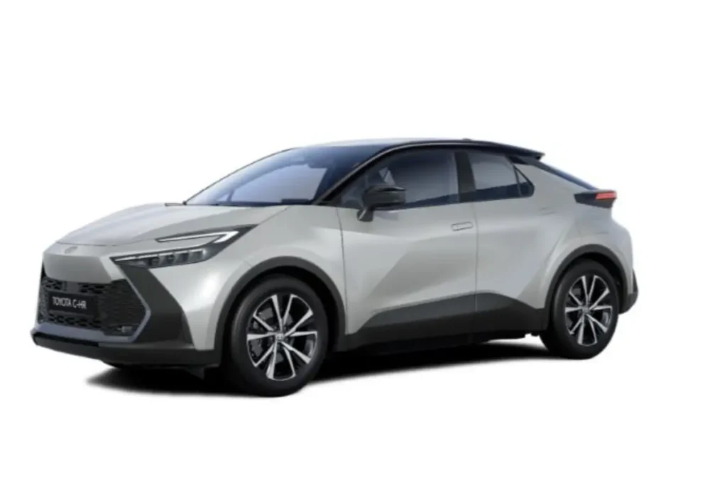 Toyota C-HR Hybride Shimmering Silver metallic-Solid Black Kleur