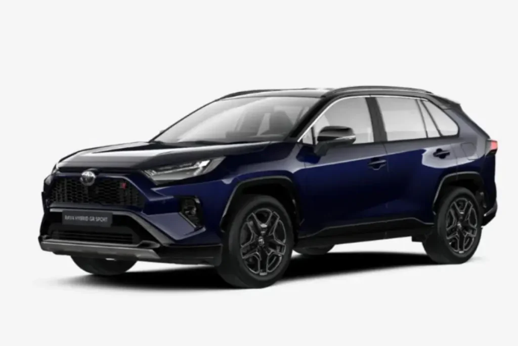 Toyota RAV4 Hybride Dark Blue metallic - zwart dak Kleur