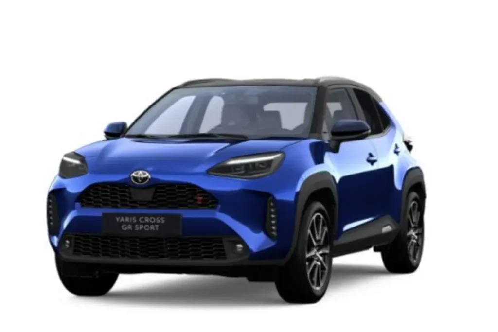 Toyota Yaris Cross Hybride Juniper blue metallic - zwart dak Kleur