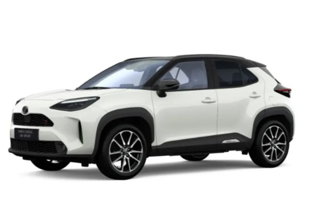 Toyota Yaris Cross Hybride Platium Pearl White parelmoer-zwart dak Kleur