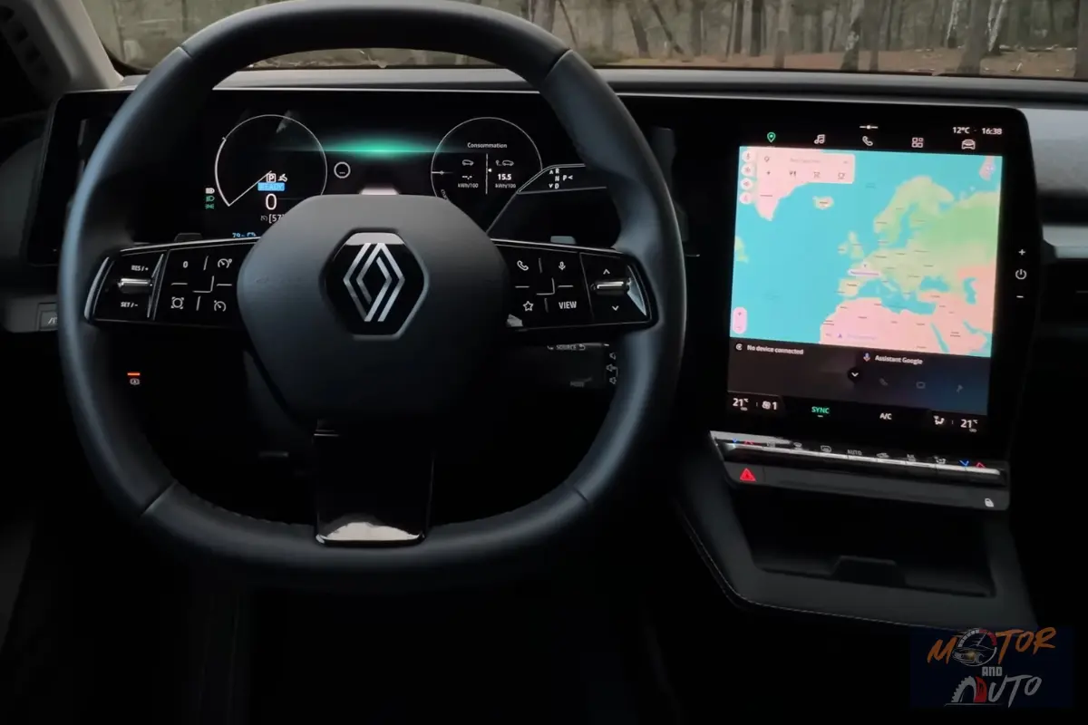 2024 Renault Megane E-Tech Elektrisch Dashboardindeling