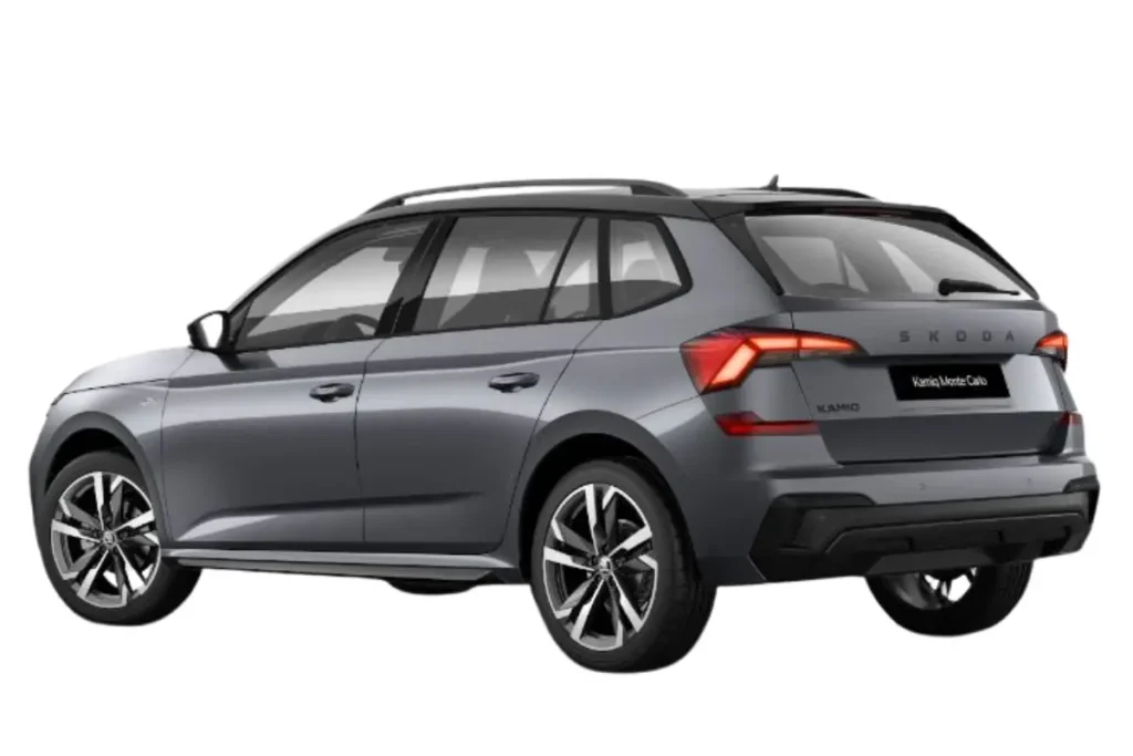 Skoda Kamiq Graphite Grey met Black Magic dak Kleur