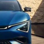 Close-up van het frontdesign van de 2025 EV6 GT met het nieuwe Starmap LED-koplampontwerp