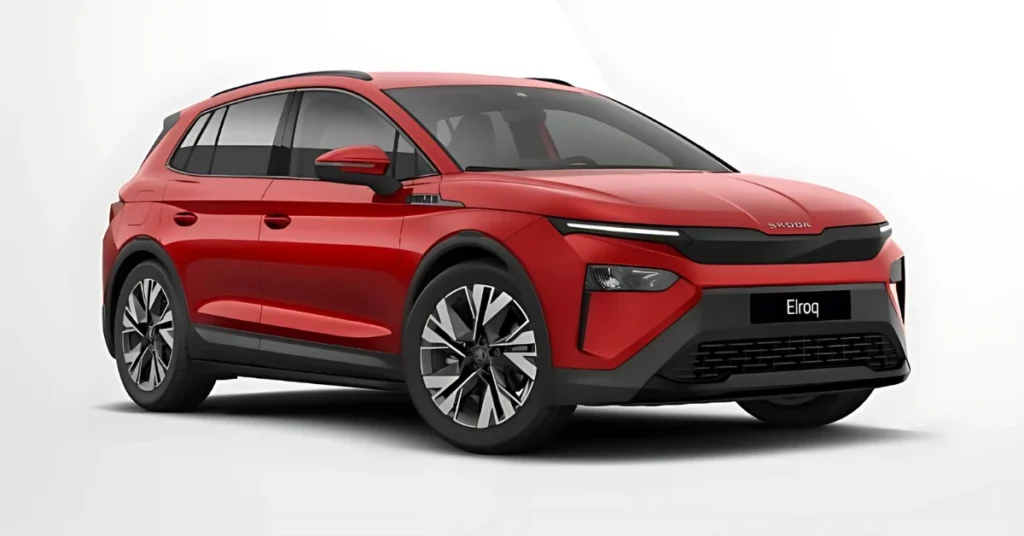 Skoda Elroq Velvet Red Kleur