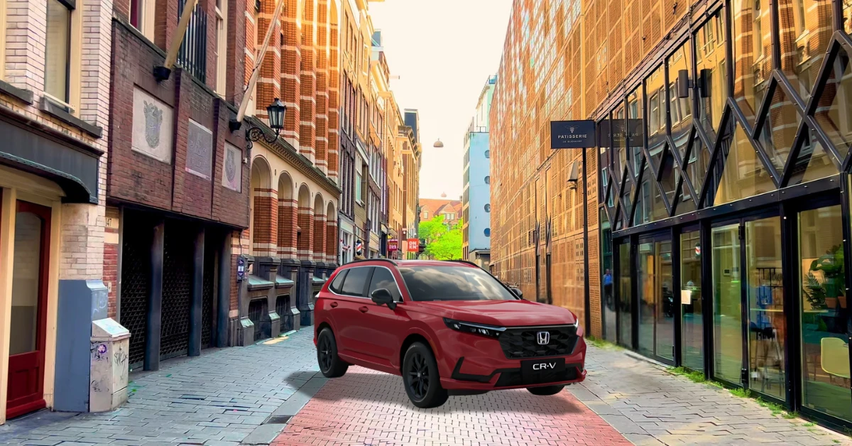 De volledig nieuwe 2025 Honda CR-V in Soul Red