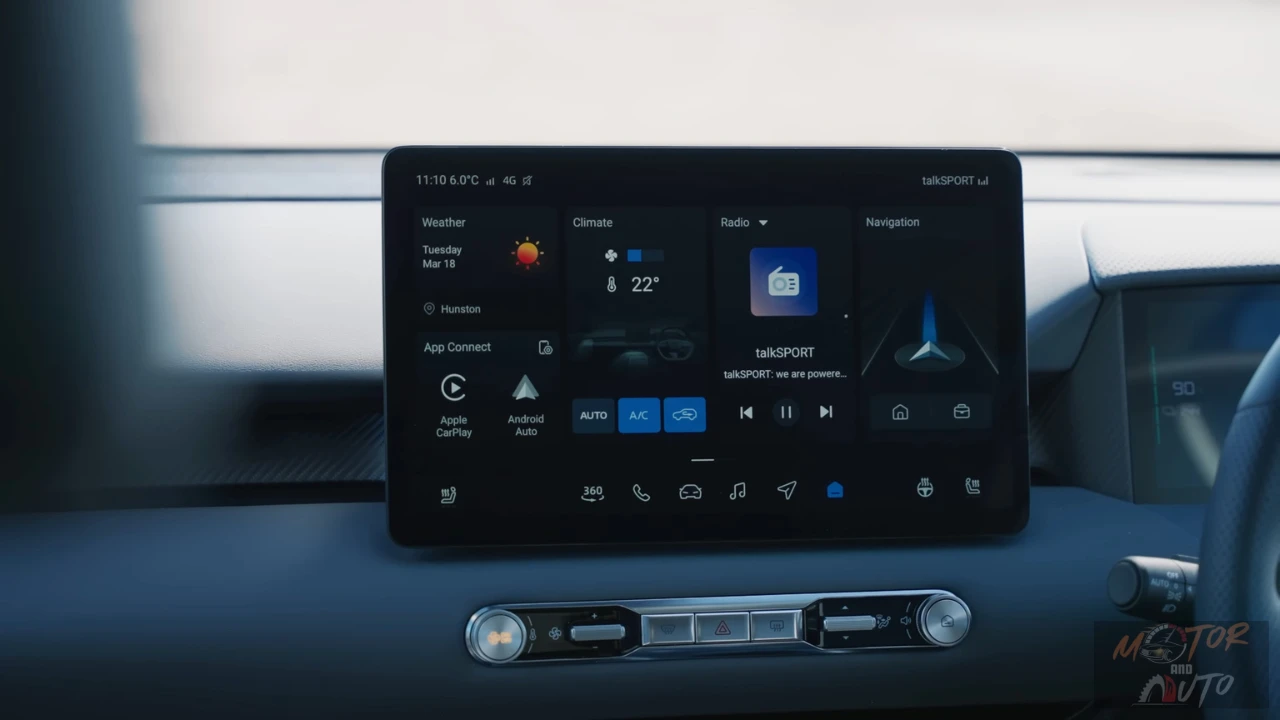 2025 MG S5 EV 12,8-inch Infotainmentdisplay