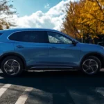 2025 MG S5 EV Zijaanzicht met Proporties