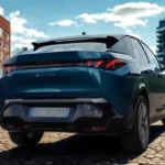 2025 Peugeot E-3008 Dual Motor - Achteraanzicht met Dual Motor Badge