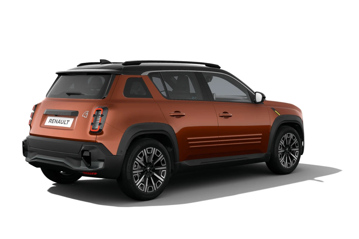2025 Renault 4 two-tone brown terracotta kleur