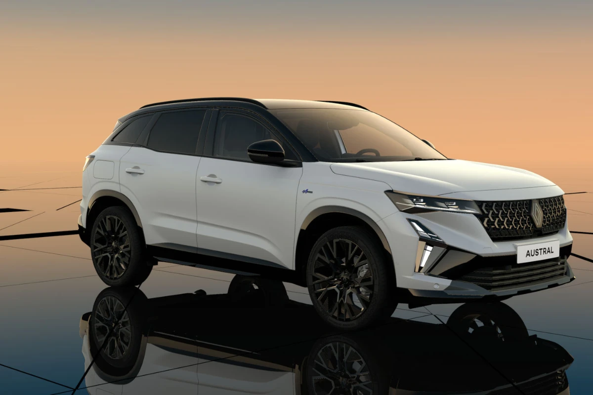 2025 Renault Austral two-tone blanc nacré satin kleur