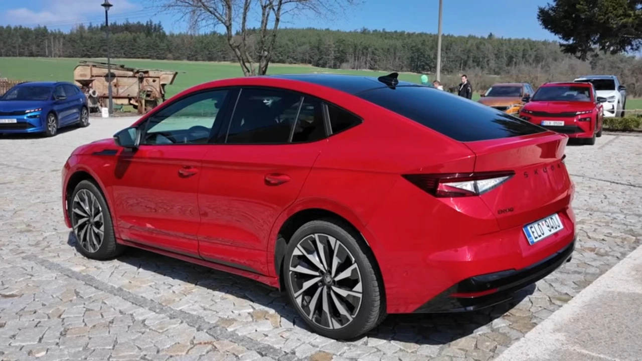 2025 Škoda Enyaq Coupé in Velvet Red