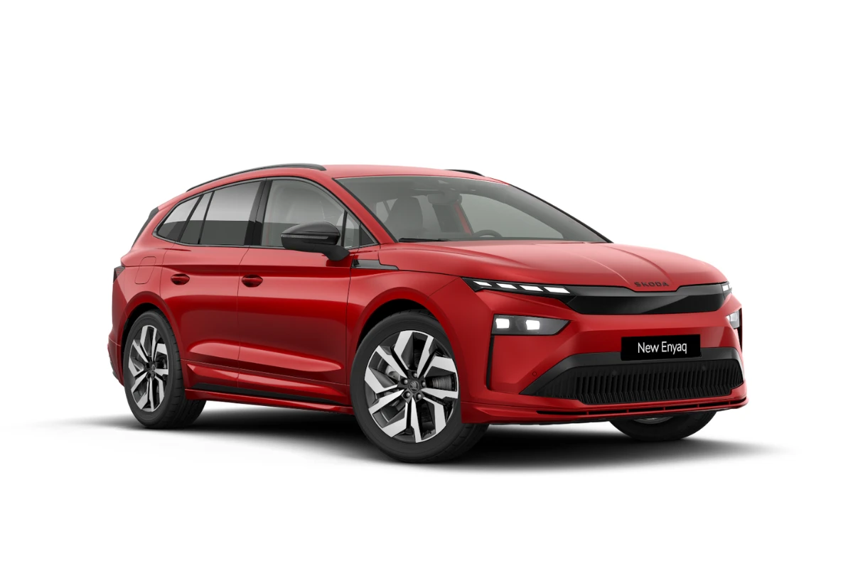 2025 Skoda Enyaq Velvet Red kleur