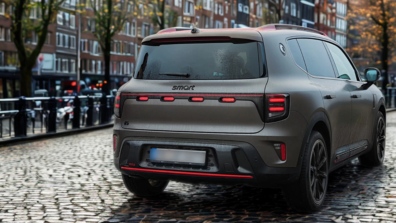 2025 Smart #5 BRABUS Uitvoering Achterzijde met LED Achterlicht Design