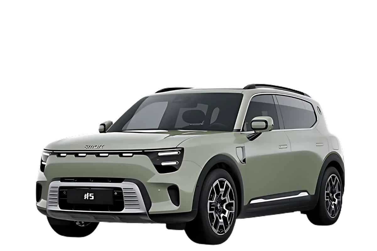 2025 Smart #5 Future Green Metallic - Eclipse Black kleur