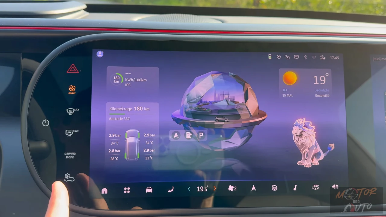 2025 Smart #5 Hoofd Infotainment Display Interface