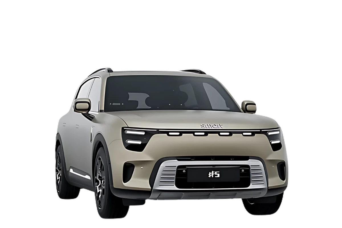 2025 Smart #5 Saturn Beige Matte - Eclipse Black kleur