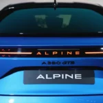 Alpine A390 GTS Achteraanzicht van dichtbij