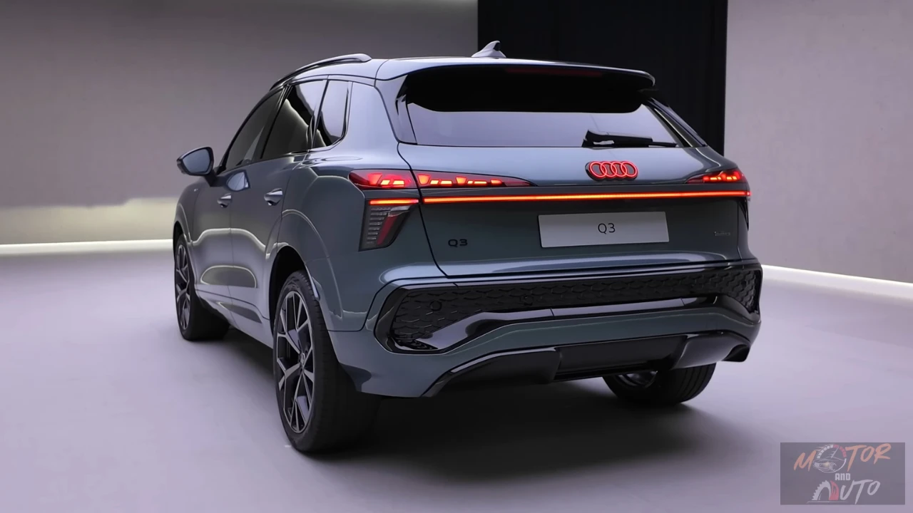 2025 Audi Q3 Achter Exterieur - OLED Achterlichten en Lichtbalk