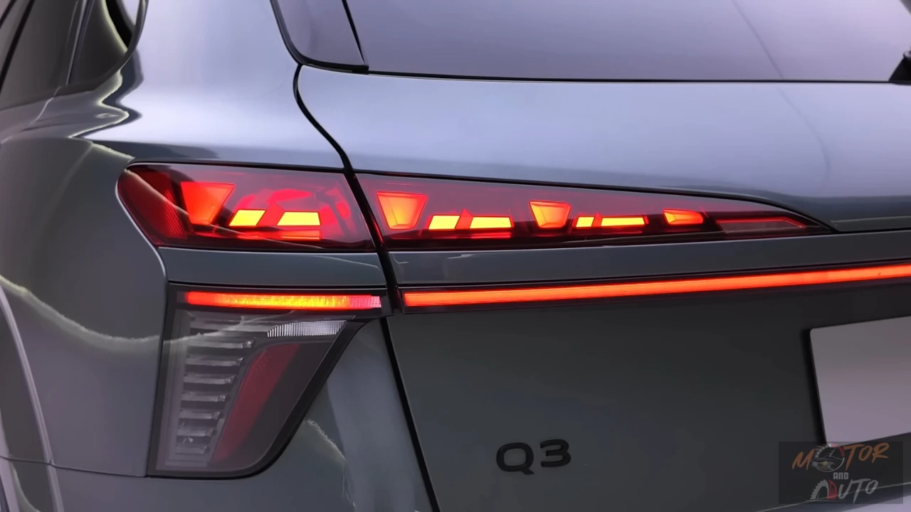 2025 Audi Q3 OLED Achterlicht Detail - Geavanceerde Licht Signaturen