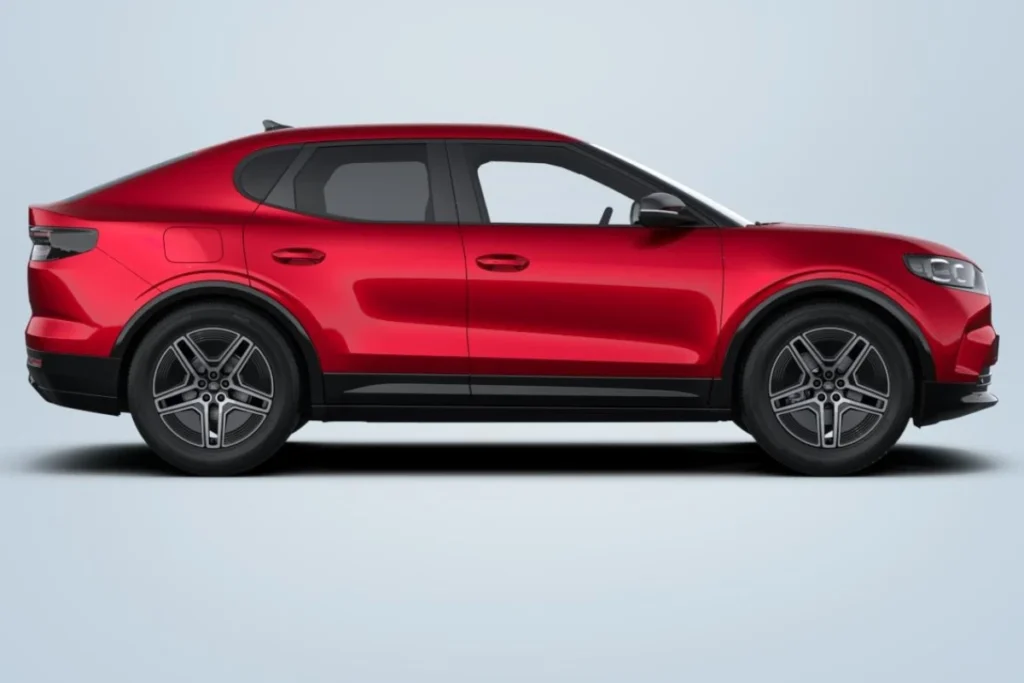 2025 Ford Capri Lucid Red kleur