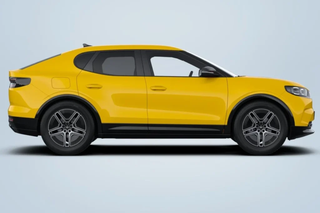 2025 Ford Capri Vivid Yellow kleur