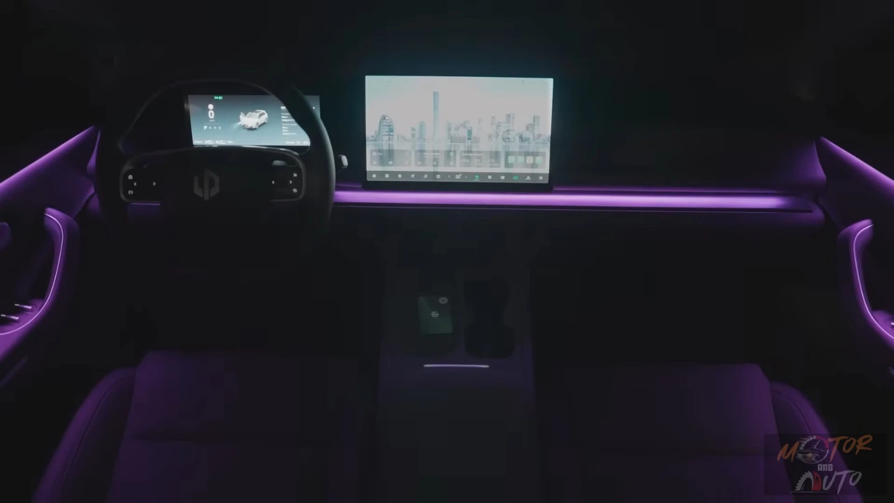 2025 Leapmotor C10 REEV Interieur Dashboard Nachtzicht