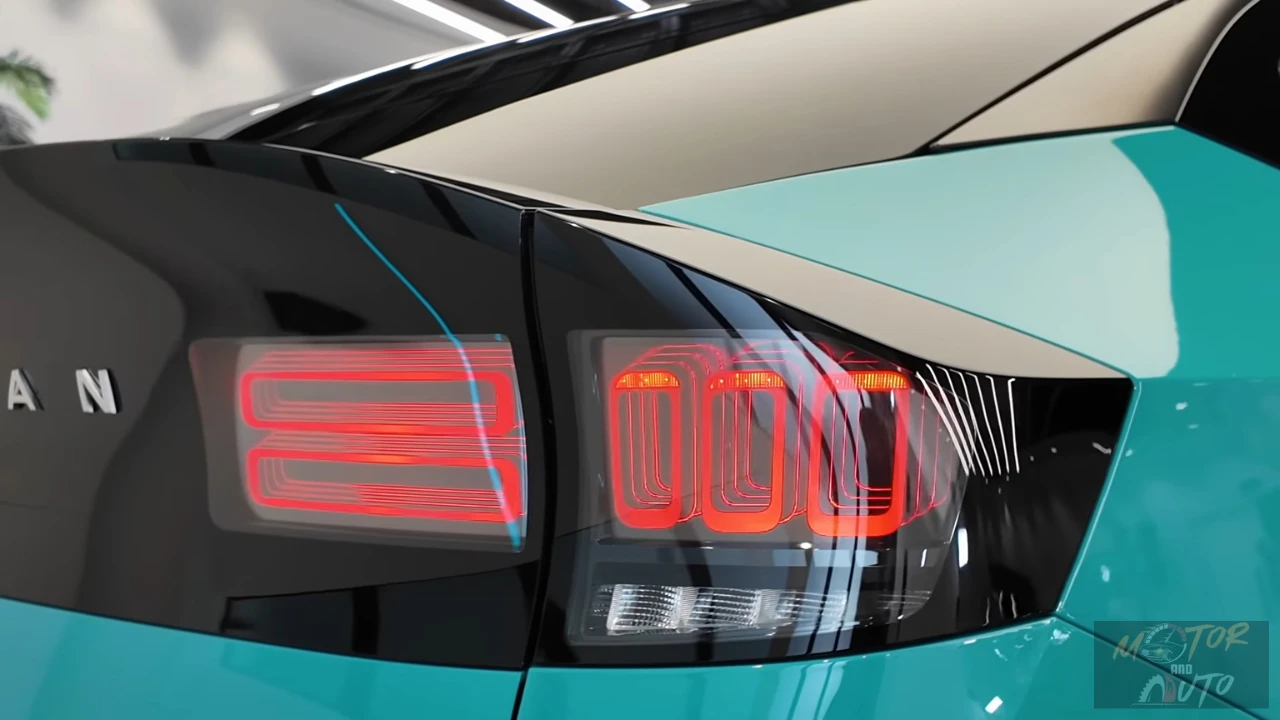 2026 Nissan Leaf 3D Holografische Achterlichten met 2-3 Ni-San Ontwerp