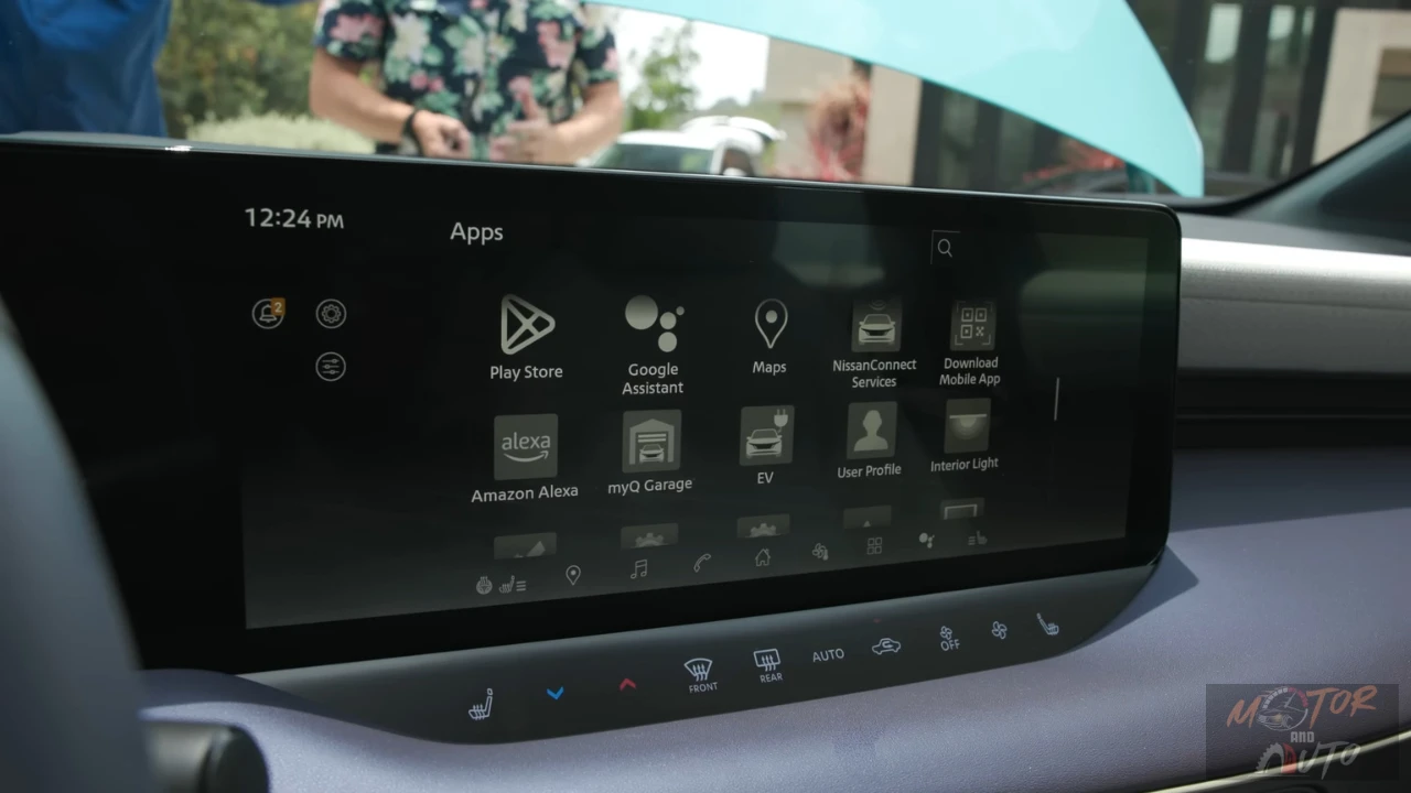 2026 Nissan Leaf Infotainmentsysteem met Google Integratie