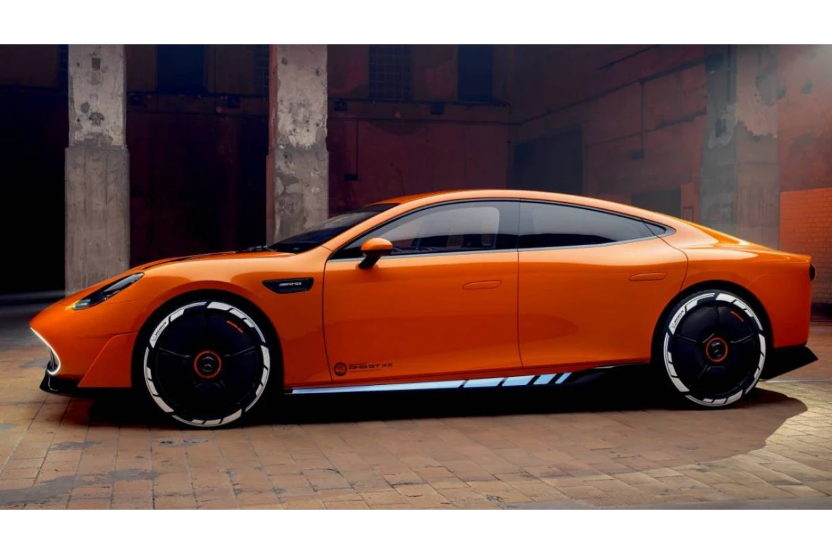 Mercedes-AMG GT XX Concept Complete Zijprofiel met Aerodynamische Excellentie