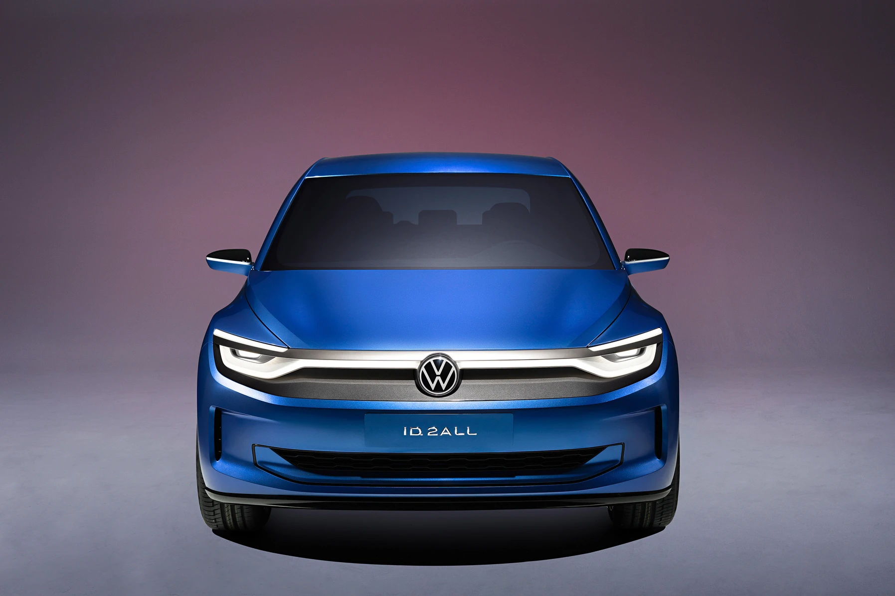 Volkswagen ID.2all Elektrische Concept - Direct Vooraanzicht Ontwerp