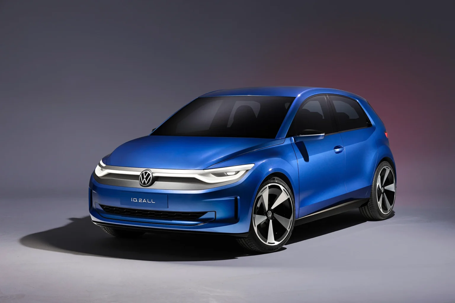 Volkswagen ID.2all Elektrische Conceptauto - Voor Driekwart Studio Aanzicht