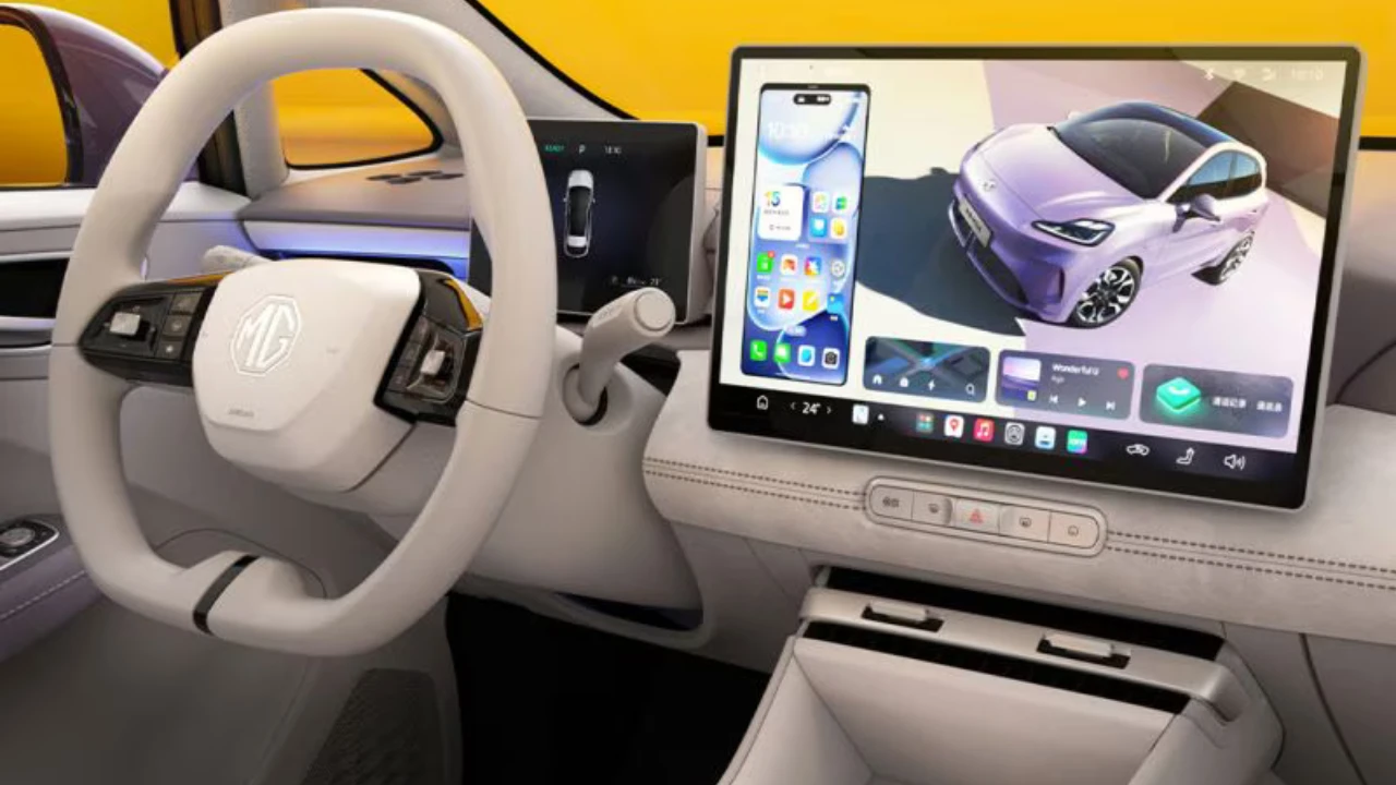 2025 MG 4 Electric Bestuurders Positie met Geavanceerd Infotainment en Bediening