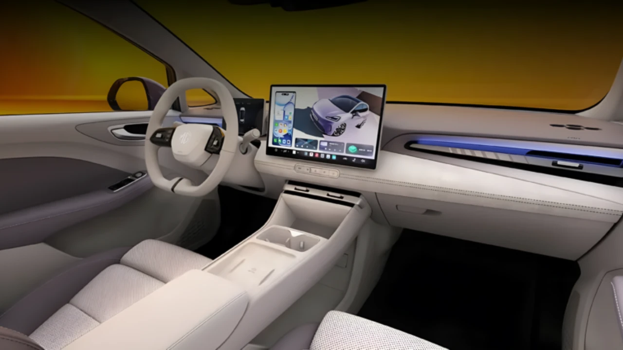 2025 MG 4 Electric Interieur Dashboard met Groot Infotainment Scherm