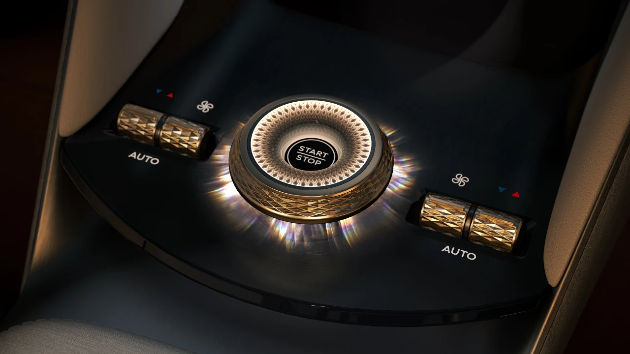 Bentley EXP 15 Verlichte Diamant Patroon Bedieningsinterface