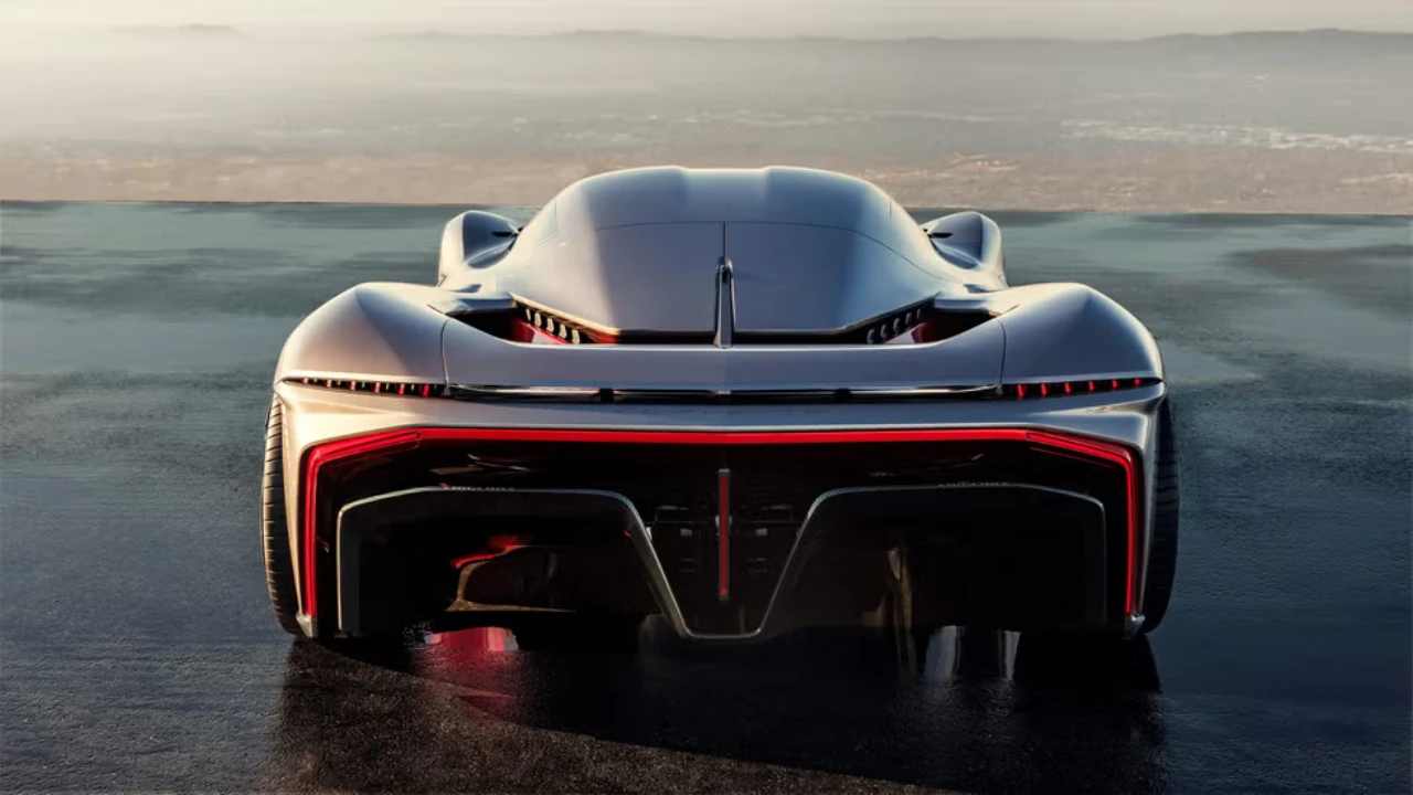 California Corvette Oceaan Achtergrond - Concept Ontmoet Californië Kustlijn