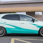 Dynamisch Zijprofiel van 2025 MG 4 Electric Track Style met Performance Modificaties