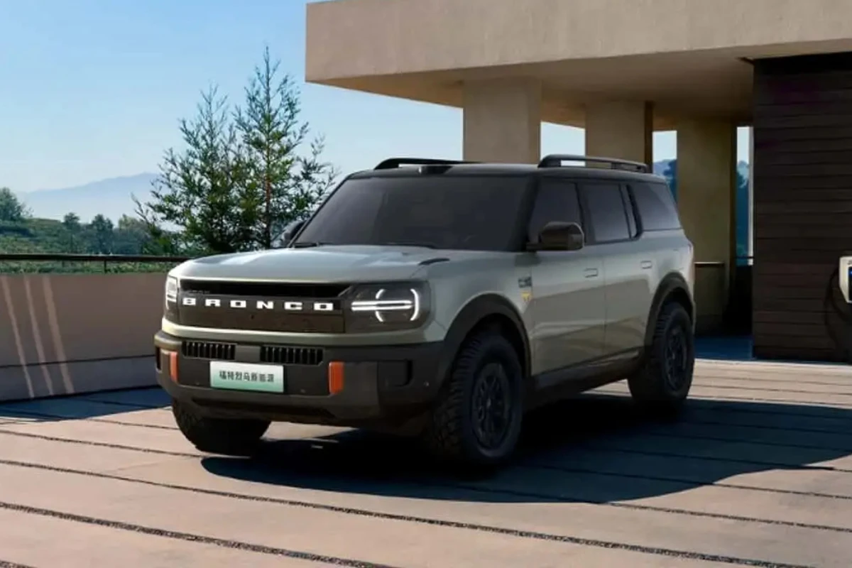 Ford Bronco New Energy Elektrische SUV Vooraanzicht met Modern Ontwerp