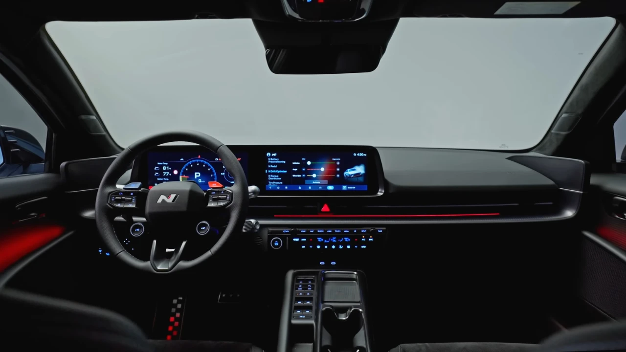 Hyundai Ioniq 6 N Compleet Dashboard Layout - Dual Screen Configuratie