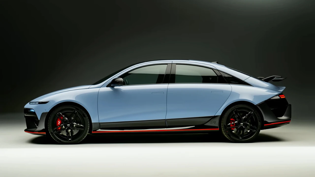 Hyundai Ioniq 6 N Compleet Zijprofiel - Prestatie Sedan Design