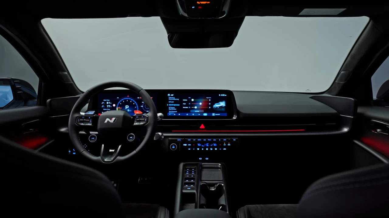 Hyundai Ioniq 6 N Interieur Panoramisch Overzicht - Compleet Cabine Overzicht