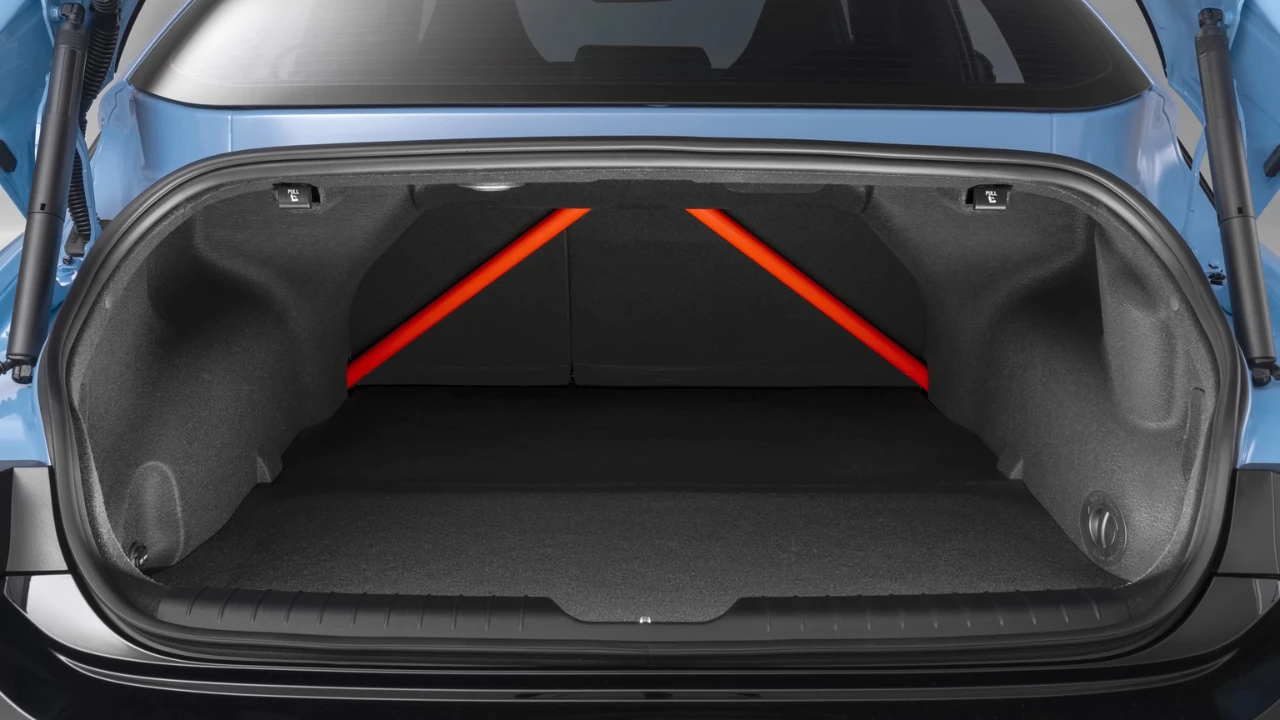 Hyundai Ioniq 6 N Kofferbak Ruimte - Performance Blue met Rode Accenten