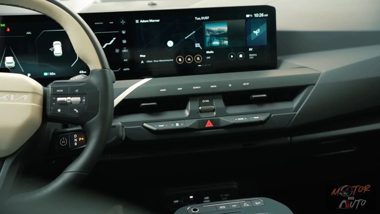 Kia EV5 Centrale Console Touchscreen Bediening 2025