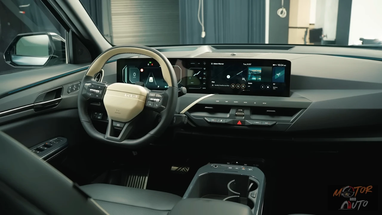 Kia EV5 Panoramische Display Infotainment 2025