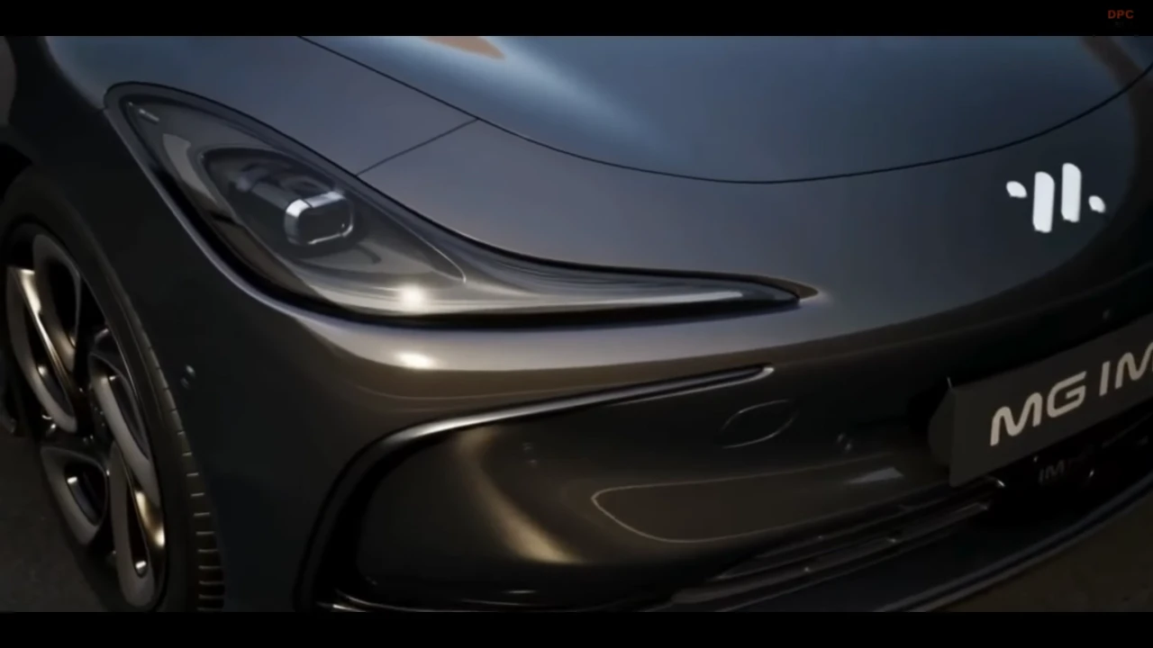 MG IM6 Elektrische SUV Voorkant Detail met Geavanceerde LED Koplamp Technologie