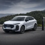 2025 Audi Q3 Sportback Wit Laadscene Berglandschap 50kW DC