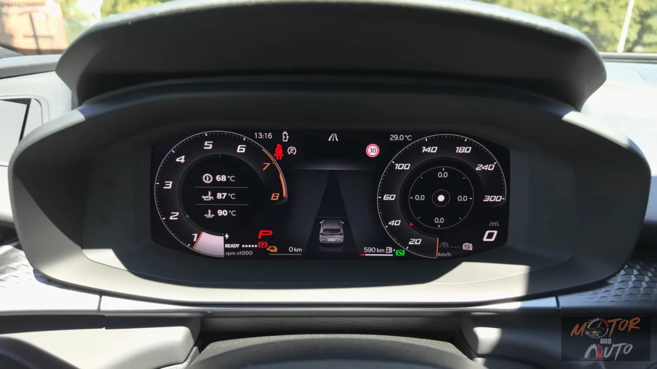 2025 Cupra Terramar digitaal instrumentenpaneel met Virtual Cockpit interface