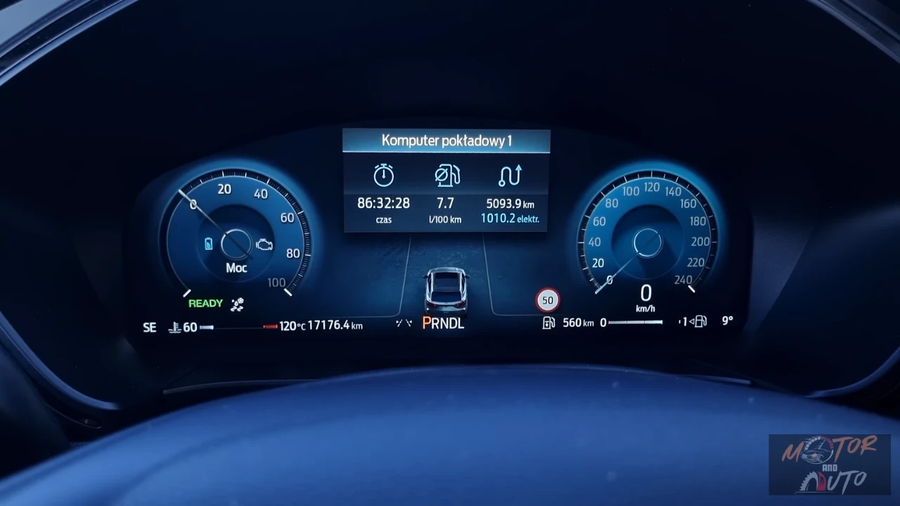 2025 Ford Kuga digitaal instrumentenpaneel